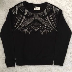 Express beaded sweatshirt